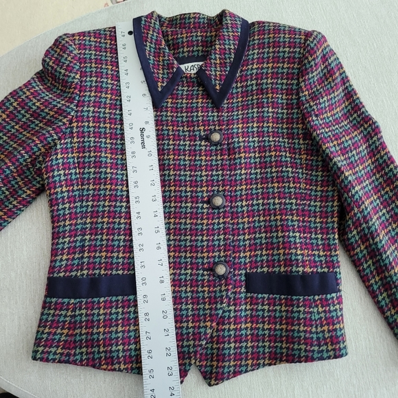EUC Kasper Women's Multicolor Blazer, Sz 12P - Picture 9 of 10